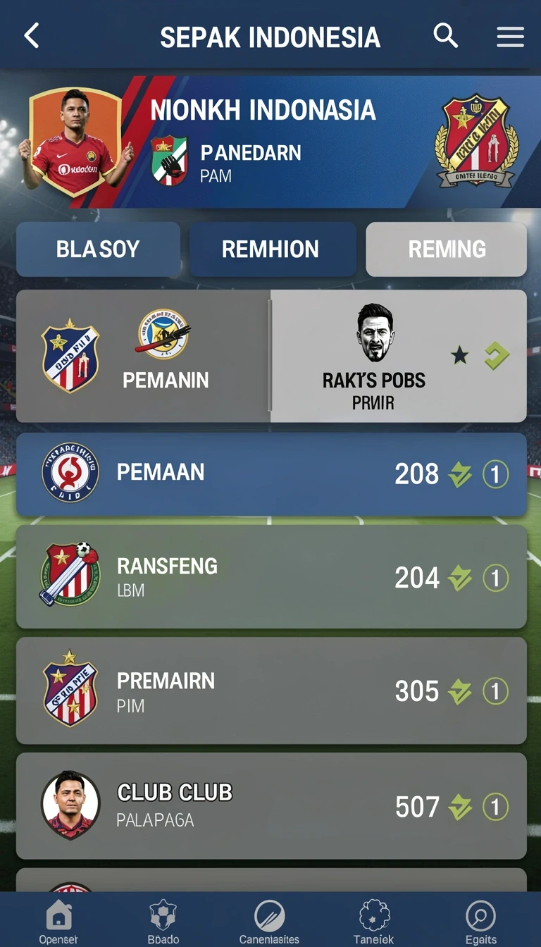 Tampilan antarmuka nabung77 di Android